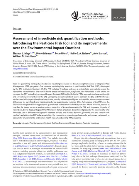 test low impact insecticides|Assessment of insecticide risk quantification methods: Introducing .